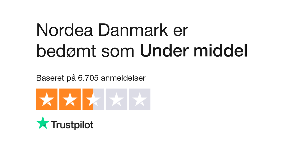 undskyld Efterår Regnbue Anmeldelser af Nordea Danmark | Læs kundernes anmeldelser af www.nordea.dk  | 5 af 270