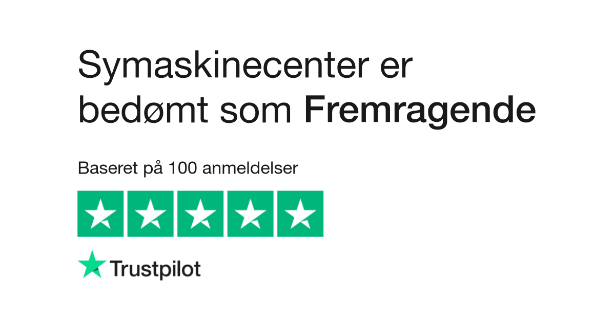 pære Beloved salon Anmeldelser af Symaskinecenter | Læs kundernes anmeldelser af  www.symaskinecenter.dk