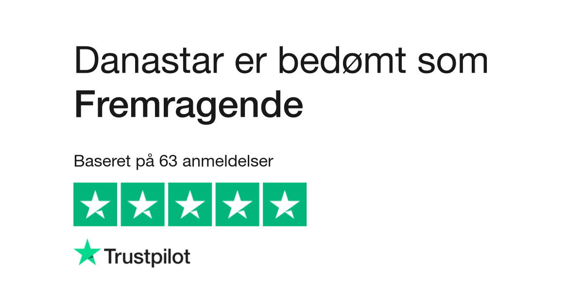 Anmeldelser af Danastar Læs kundernes anmeldelser af www.danastar.dk