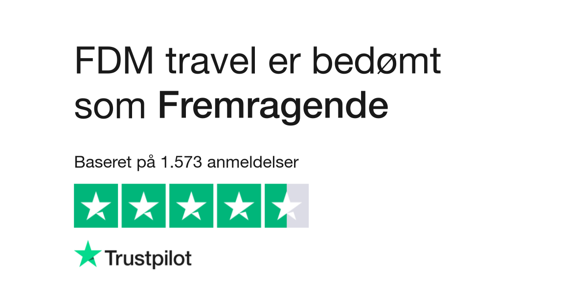 Tid have tillid Sada Anmeldelser af FDM travel | Læs kundernes anmeldelser af www.fdm-travel.dk  | 4 af 62