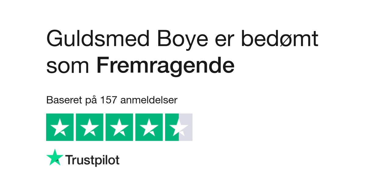 Anmeldelser af Guldsmed Læs kundernes anmeldelser af www.guldsmedboye.dk