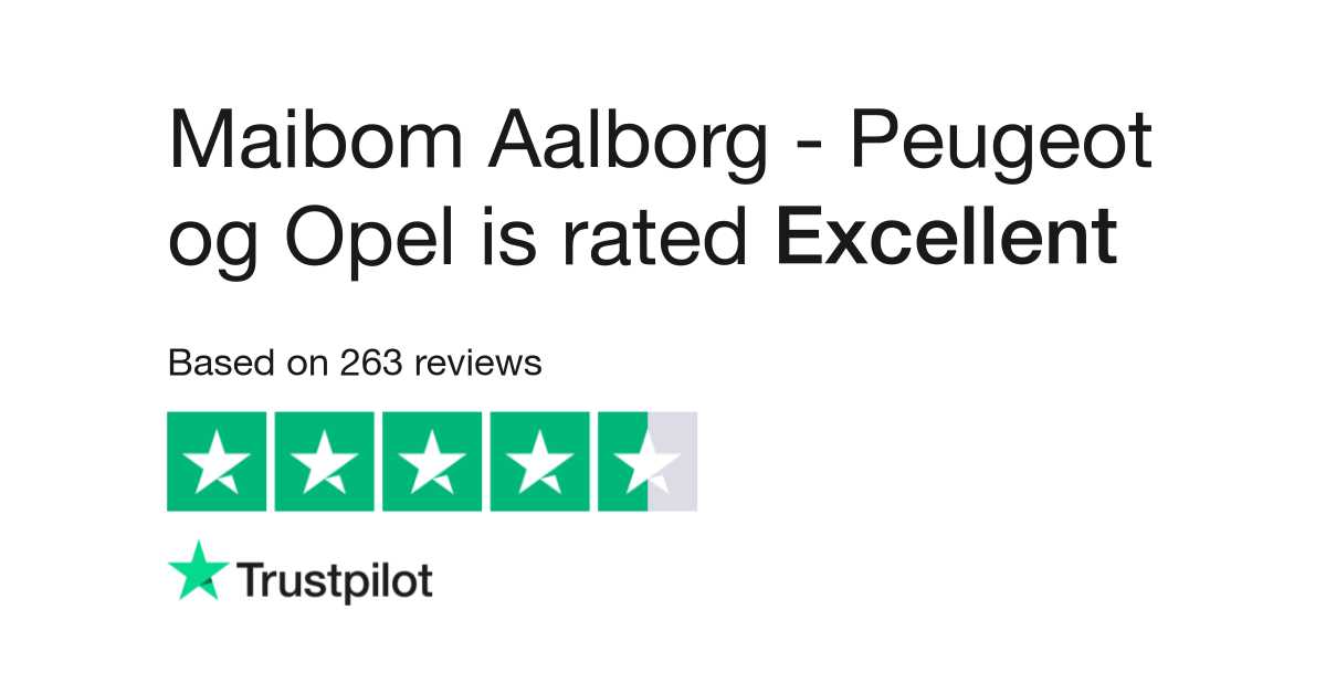 Bare overfyldt Mordrin tøve Maibom Aalborg - Peugeot og Opel Reviews | Read Customer Service Reviews of  www.maibom.dk