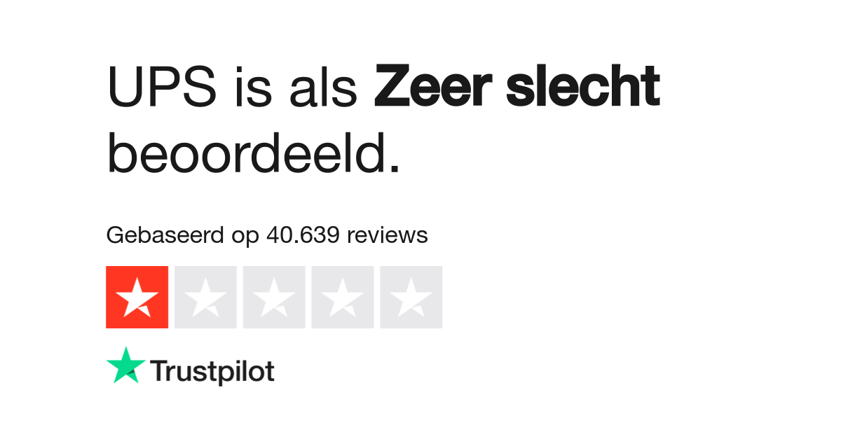 UPS Bekijk consumentenreviews over