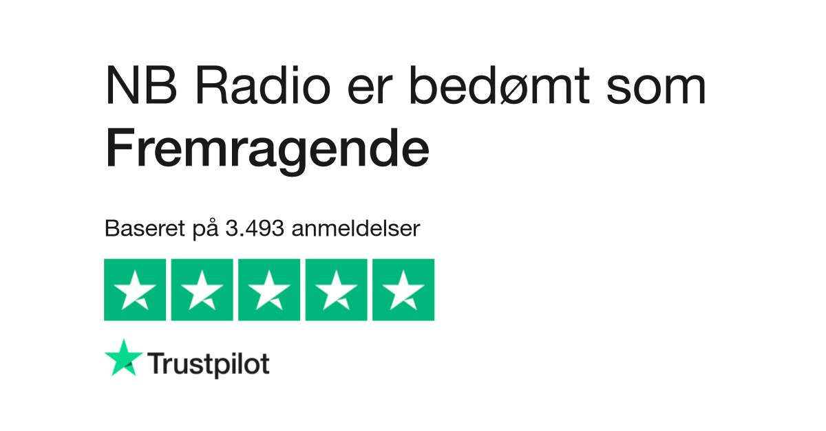 Opfattelse Gammel mand Karakter Anmeldelser af NB Radio | Læs kundernes anmeldelser af www.nbradio.dk