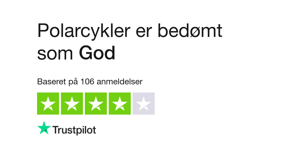 Anmeldelser af Polarcykler kundernes anmeldelser af www.polarcykler.dk