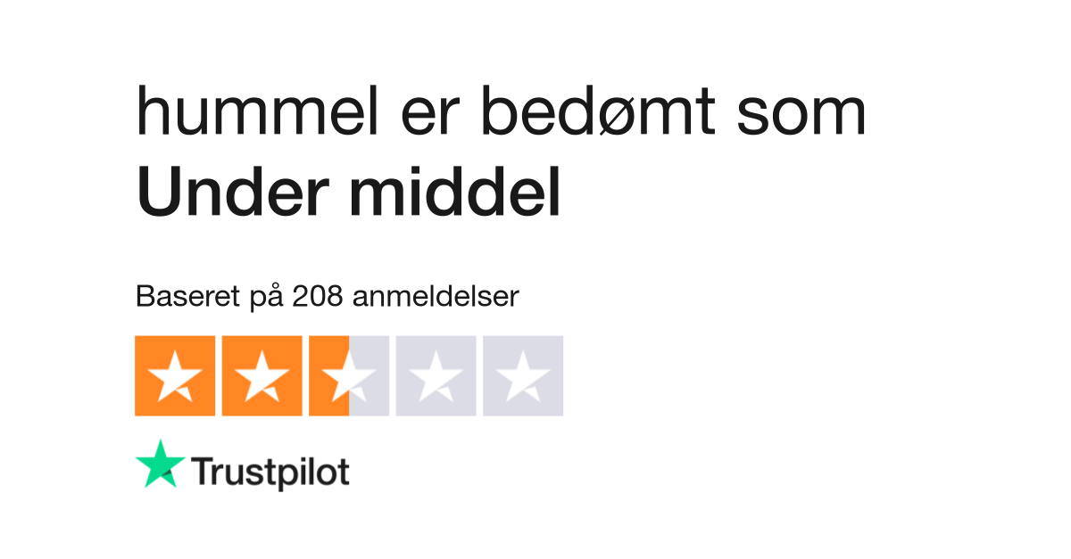 Anmeldelser af hummel | kundernes anmeldelser af www.hummel.dk