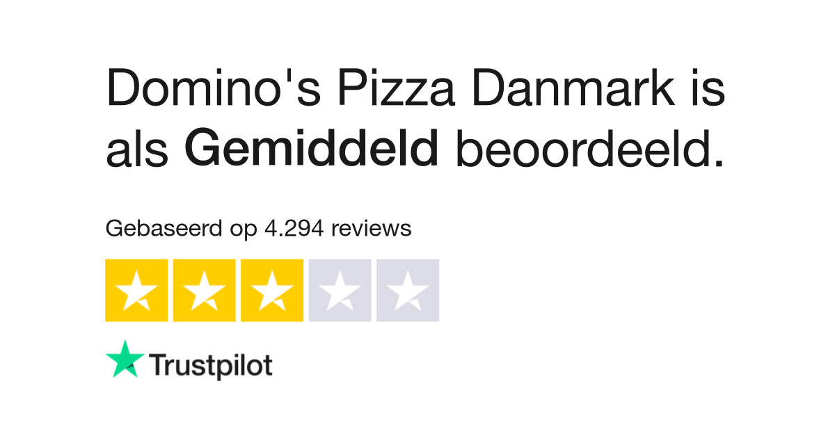 Domino's Pizza Danmark reviews Lees klantreviews over www.dominos.dk