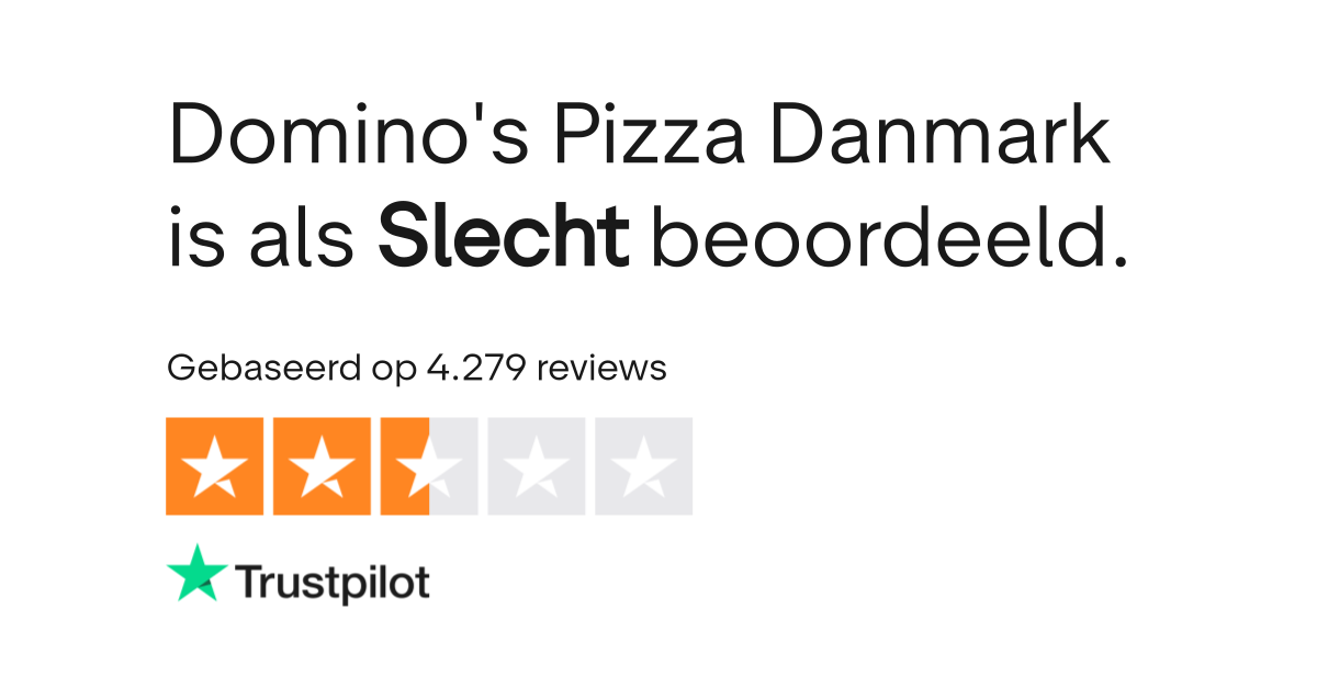 Domino�s Pizza Danmark reviews Lees klantreviews over www.dominos.dk