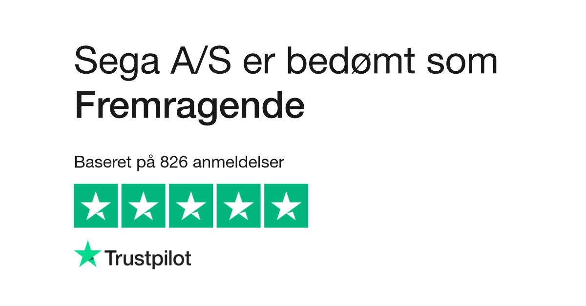 Anmeldelser af A/S | Læs kundernes anmeldelser www.sega.dk