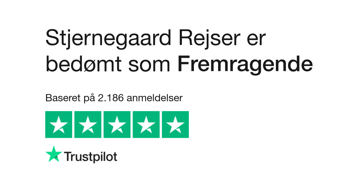 Anmeldelser af Stjernegaard Rejser Læs kundernes anmeldelser af www. stjernegaard-rejser.dk | 71 af 83
