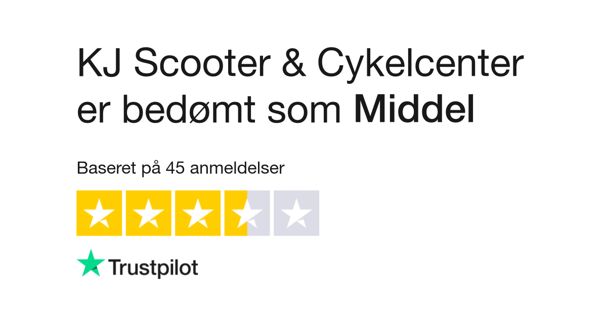 Latter Tilhører Vejfremstillingsproces Anmeldelser af KJ Scooter & Cykelcenter | Læs kundernes anmeldelser af  www.kjscooters.dk