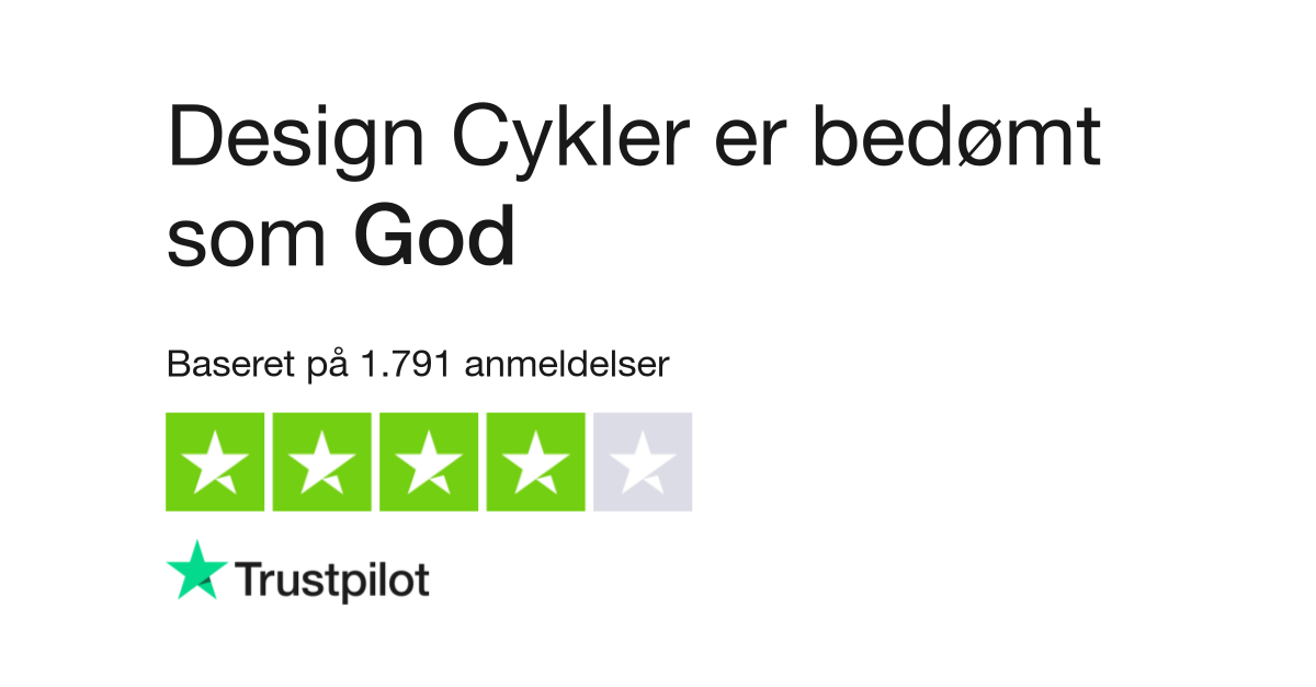Motel pust redde Anmeldelser af Design Cykler | Læs kundernes anmeldelser af www.designcykler .dk