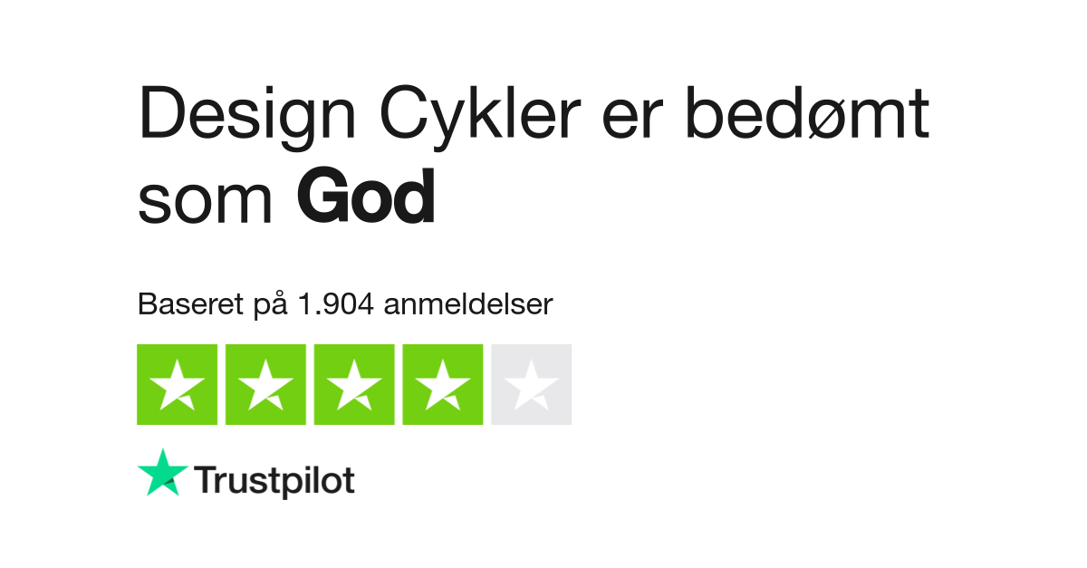 Anmeldelser af Design Cykler | Læs kundernes anmeldelser www.designcykler .dk