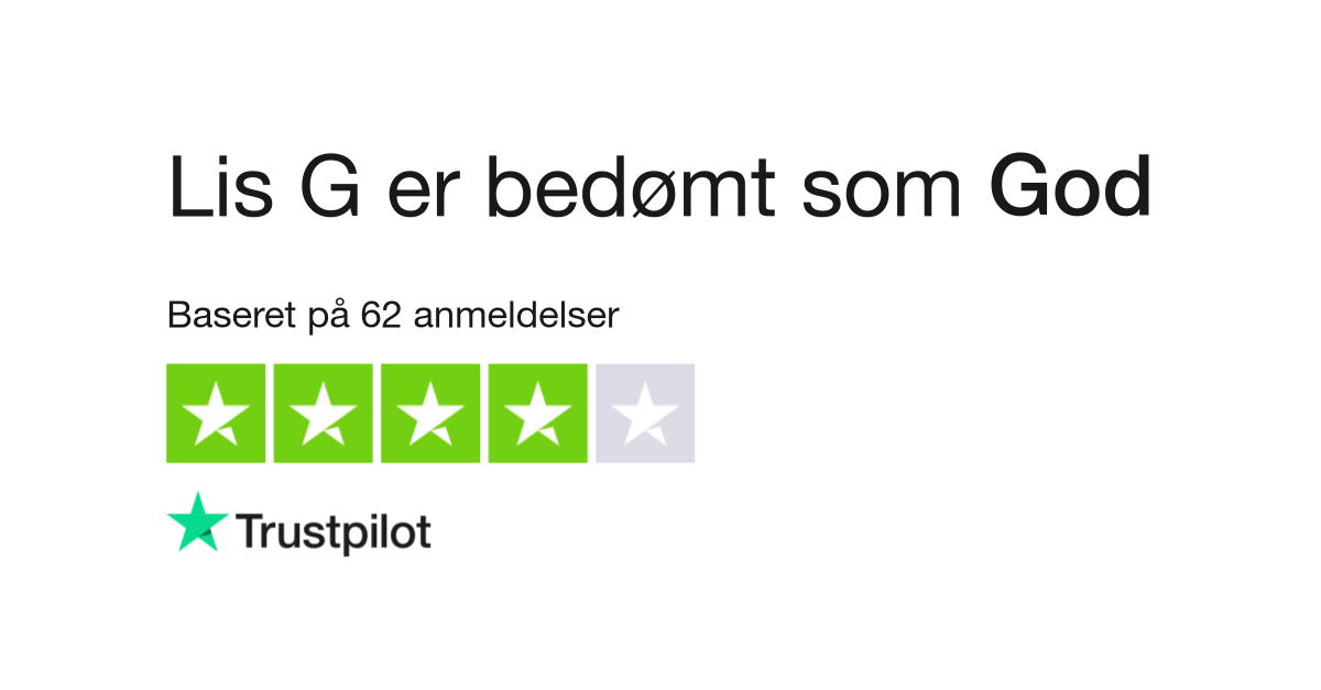 Anmeldelser af Lis G | Læs kundernes anmeldelser www.lisg.dk