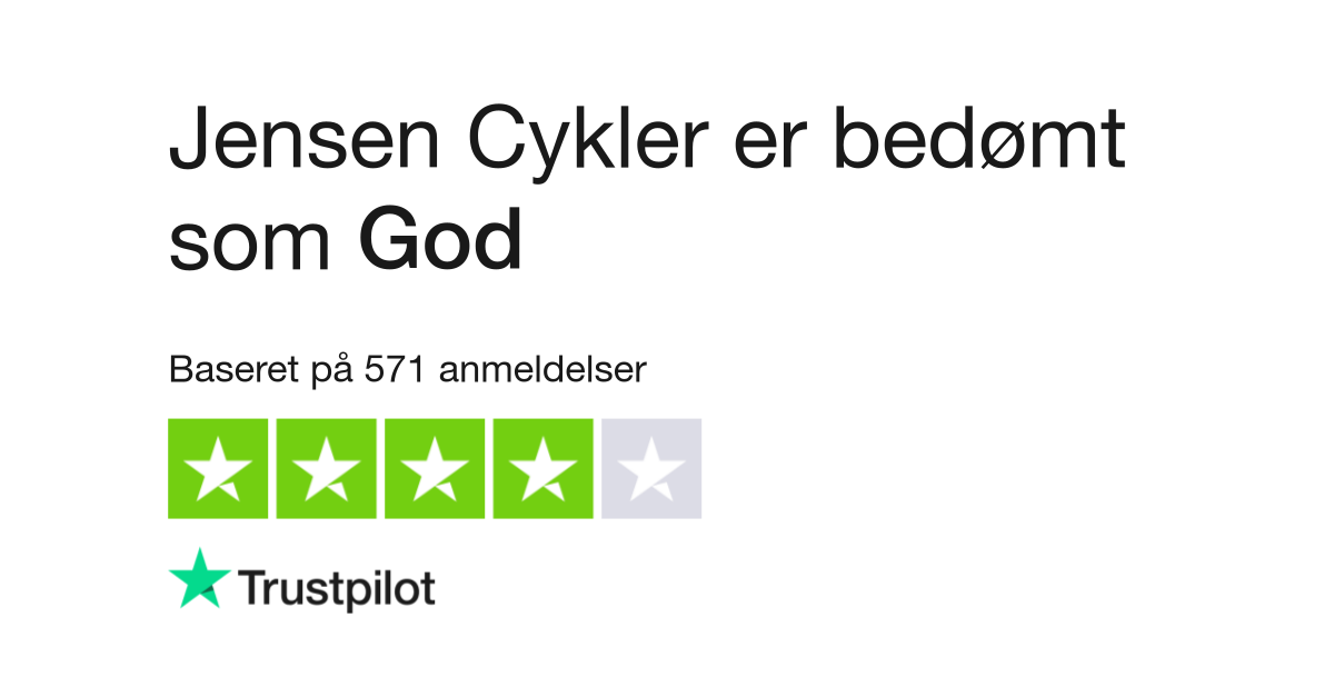 Korrupt type tør Anmeldelser af Jensen Cykler | Læs kundernes anmeldelser af www.jensencykler .com