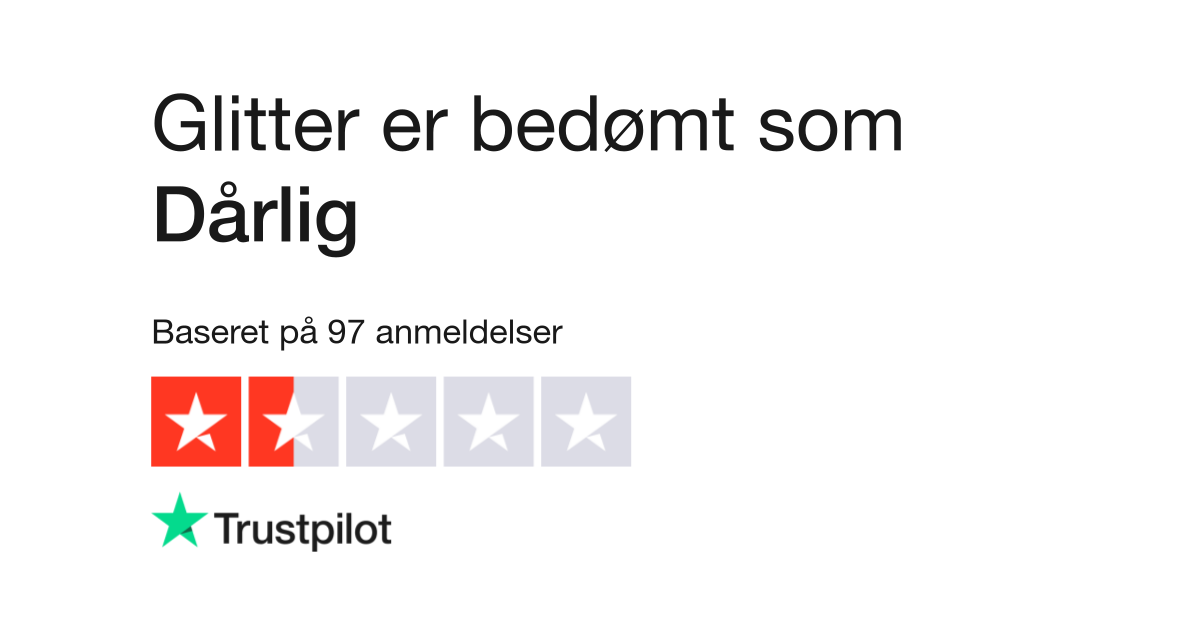 Anmeldelser af Glitter Læs kundernes anmeldelser af www.glitter.dk | af 5