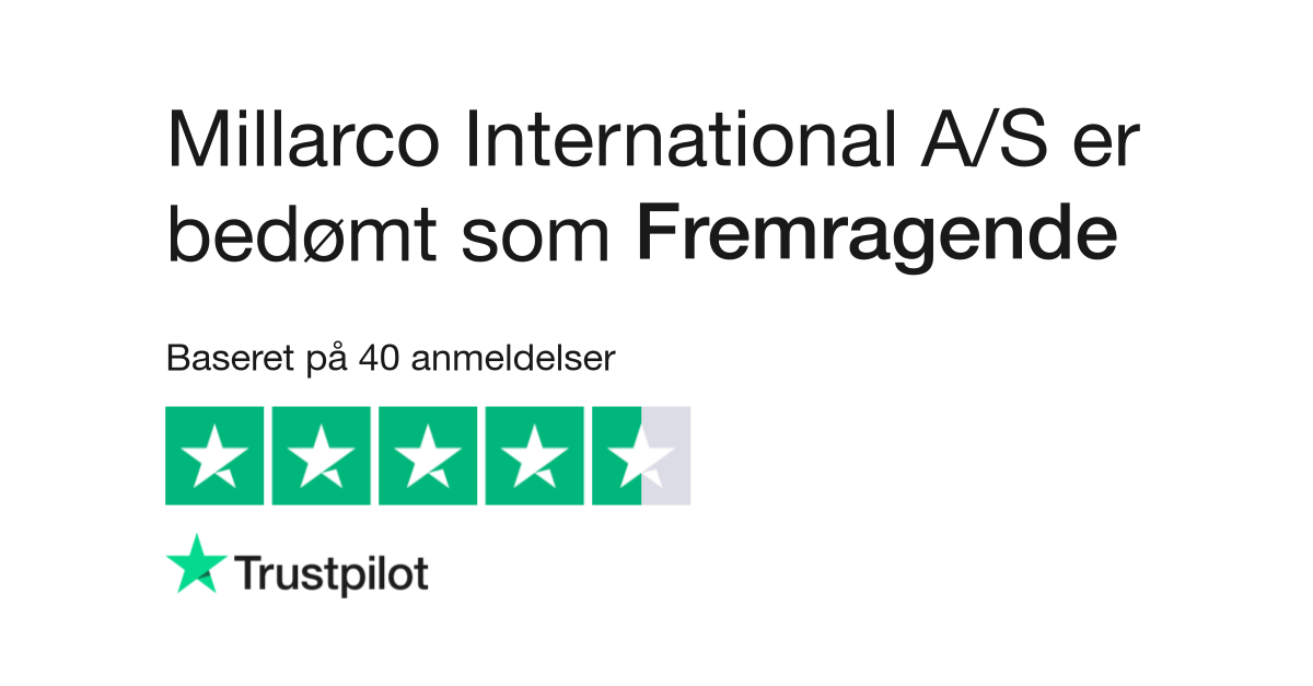 Anmeldelser af Millarco A/S | Læs kundernes www.millarco.dk
