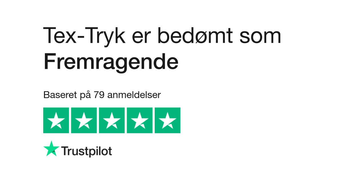 Anmeldelser af Tex-Tryk | Læs af www.tex-tryk.dk