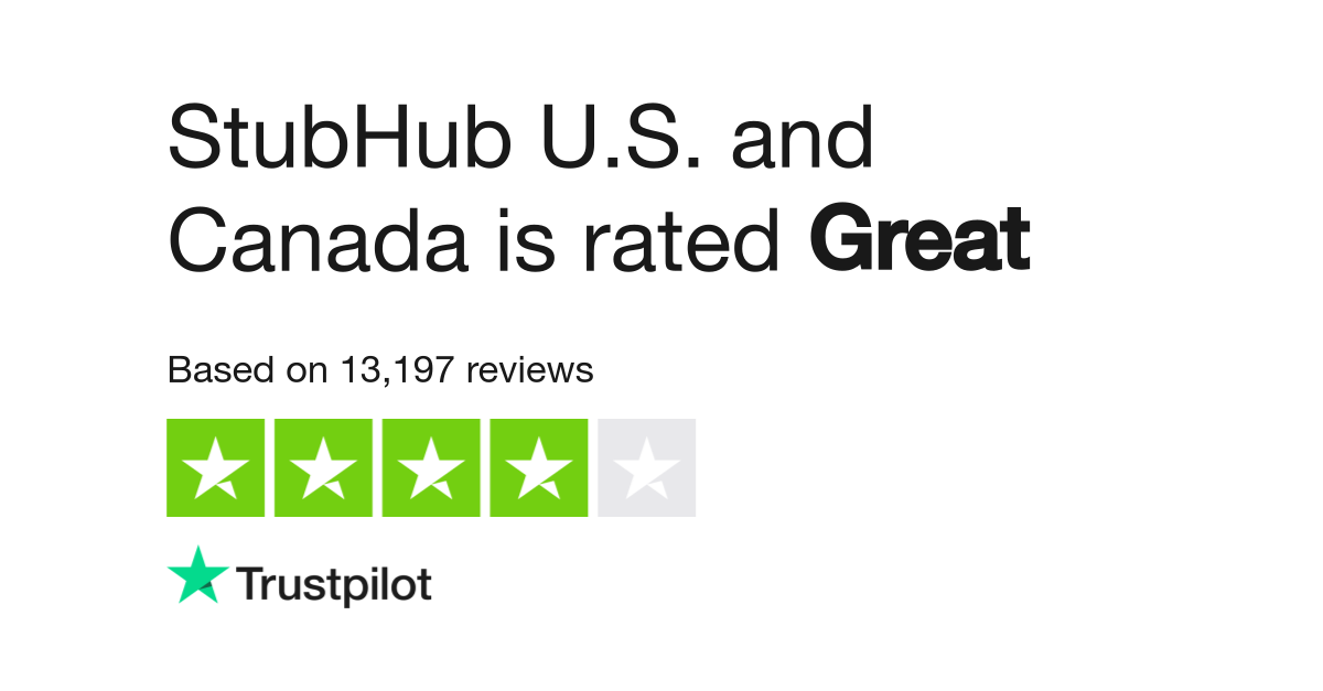 StubHub U.S. and Canada Reviews  Read Customer Service Reviews of www. stubhub.com