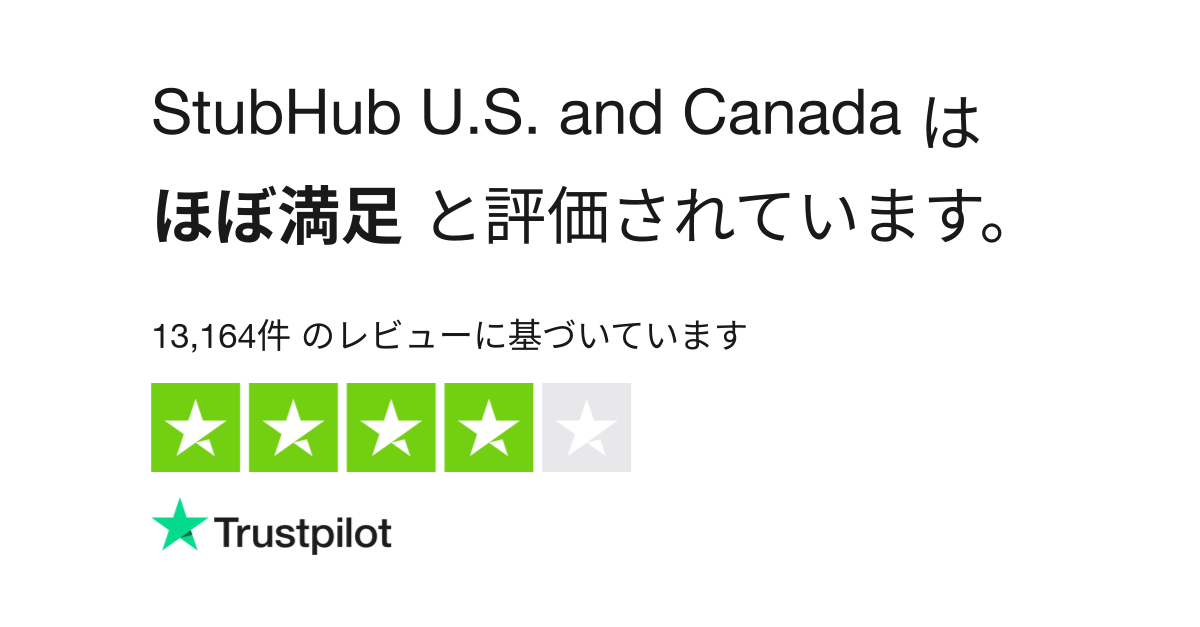 Stubhub のレビュー Www Stubhub Com についてカスタマーサービスのレビューをご覧ください