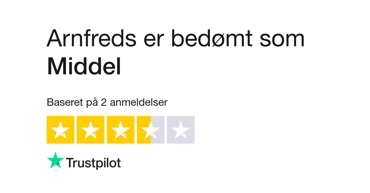 af Arnfreds | Læs kundernes anmeldelser www.arnfreds.dk