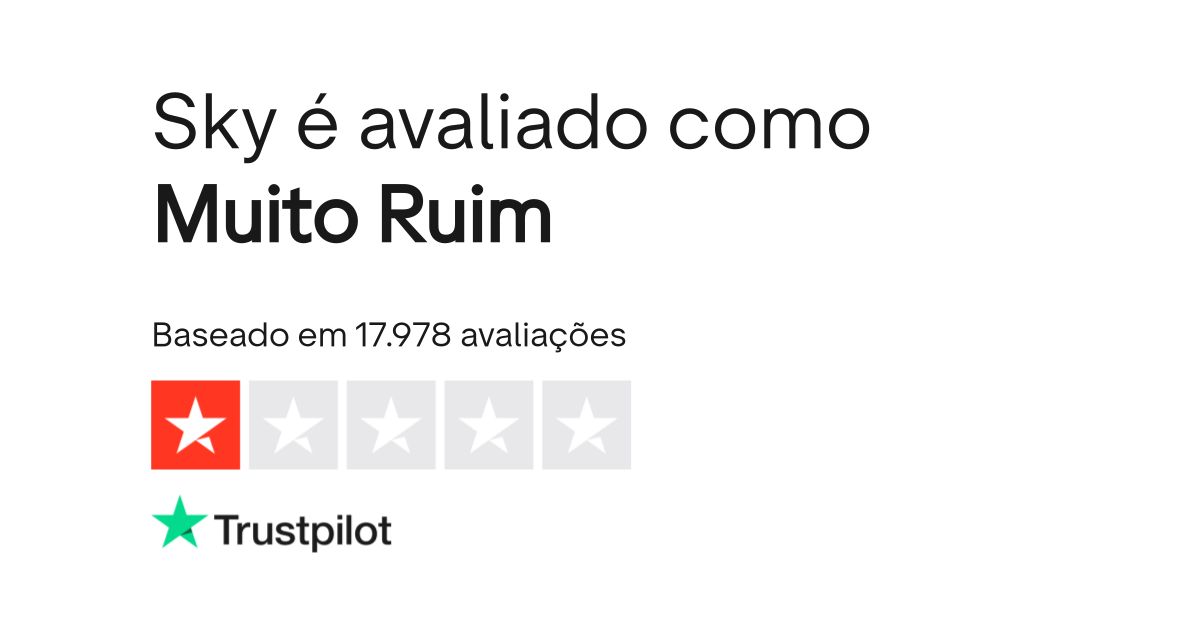 Avaliações sobre Sky Leia as avaliações