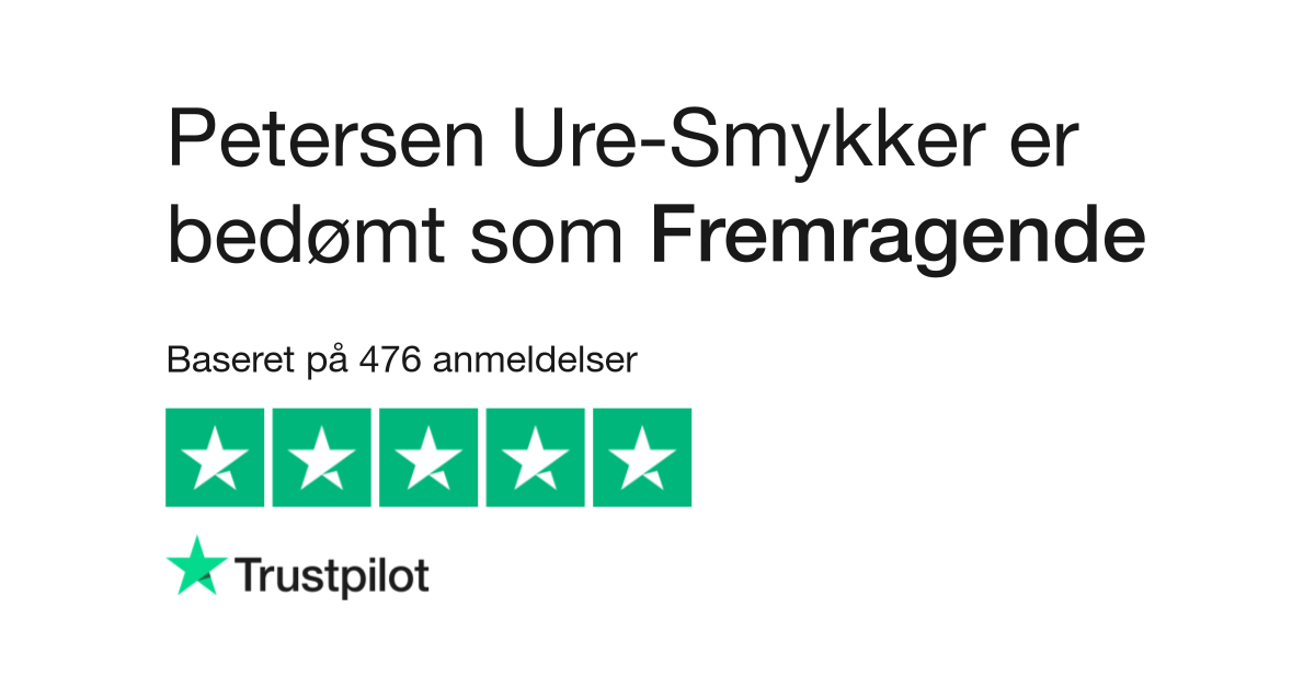 Anmeldelser af Petersen Ure-Smykker Læs anmeldelser www.ure- smykker.dk