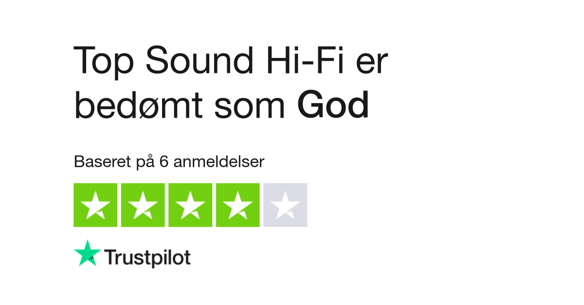 Kurve Moske Opiate Anmeldelser af Top Sound Hi-Fi | Læs kundernes anmeldelser af www. topsoundhifi.dk