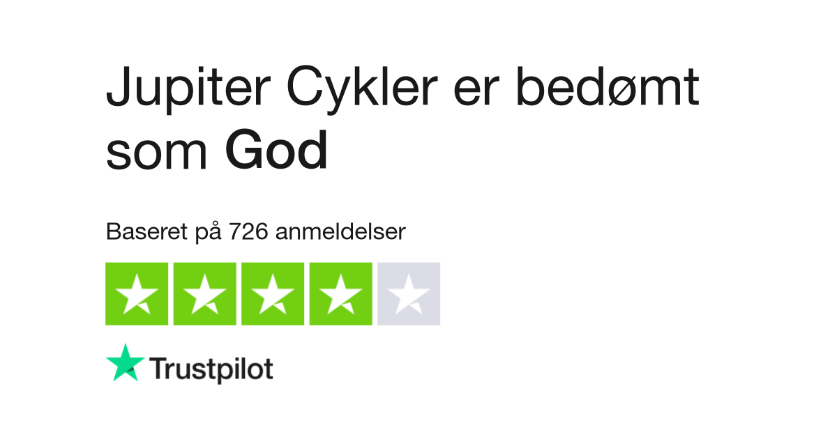 dødbringende binær forfremmelse Anmeldelser af Jupiter Cykler | Læs kundernes anmeldelser af www.jupiter.dk