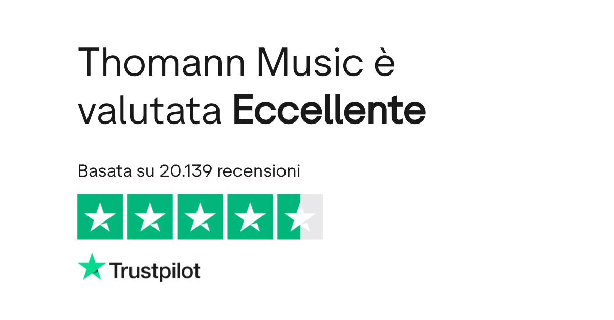Thomann Music Leggi le recensioni dei servizi di www.thomann.de
