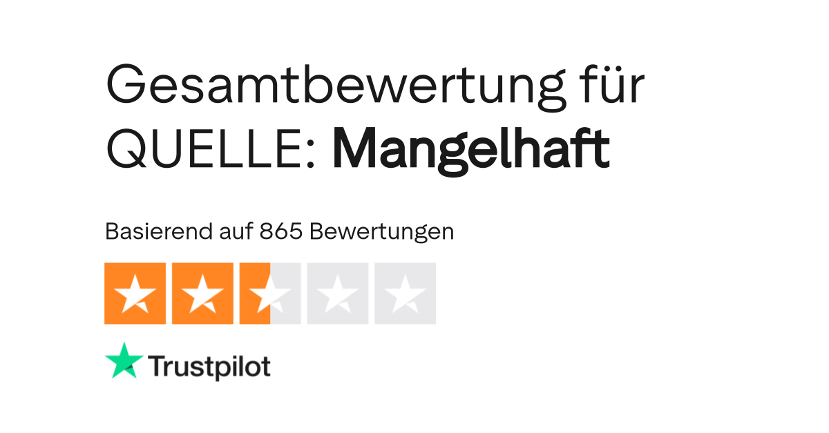 Bewertungen Zu Quelle Lesen Sie Kundenbewertungen Zu Www Quelle De