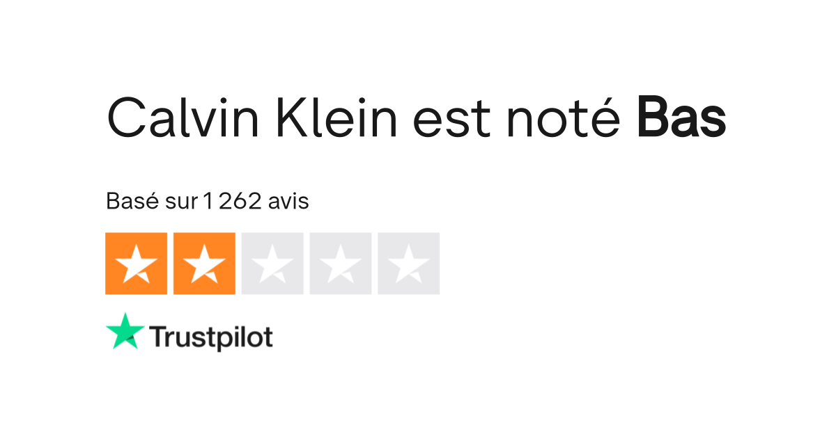 Avis De Calvin Klein Lisez Les Avis Clients De Www Calvinklein Com