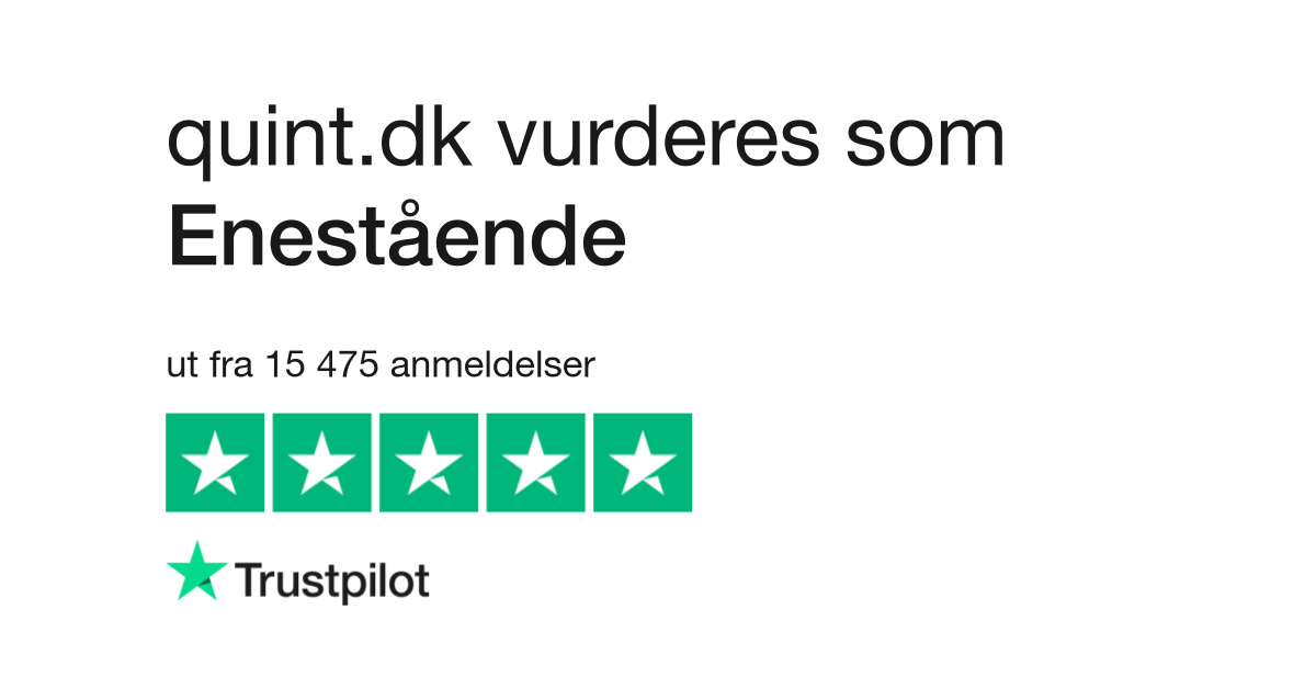 Råd Distrahere Rædsel Anmeldelser av quint.dk | Les kundenes anmeldelser av www.quint.dk
