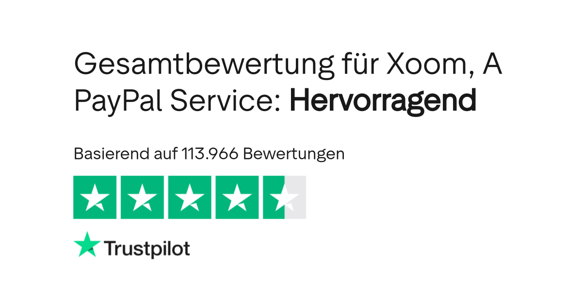 Bewertungen Zu Xoom Global Money Transfer Lesen Sie Kundenbewertungen Zu Www Xoom Com