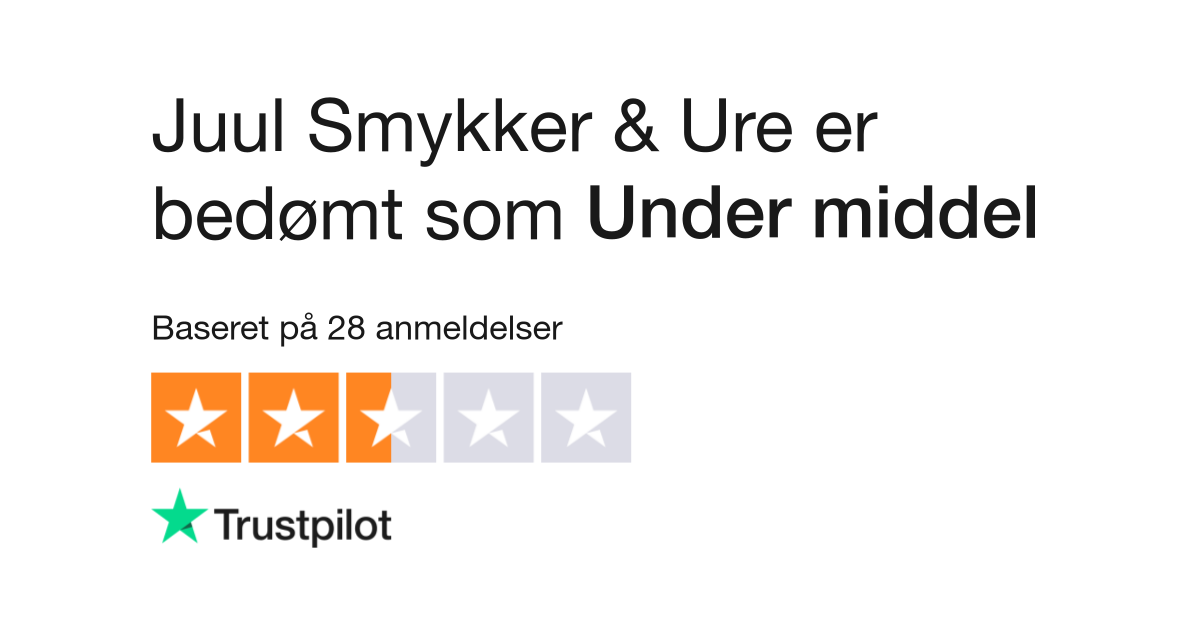 Anmeldelser af Juul Smykker & Ure Læs kundernes anmeldelser af www.juul- smykker.dk