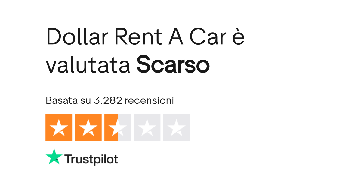 Dollar Rent A Car Leggi le recensioni dei servizi di