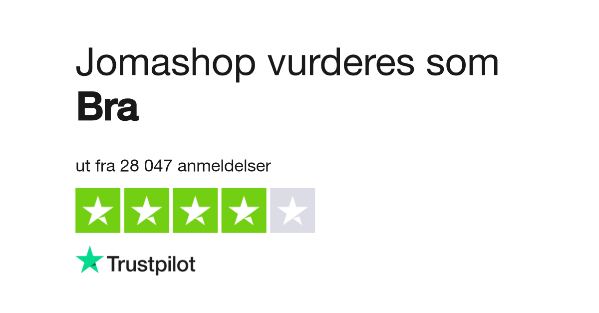 Trustpilot jomashop outlet