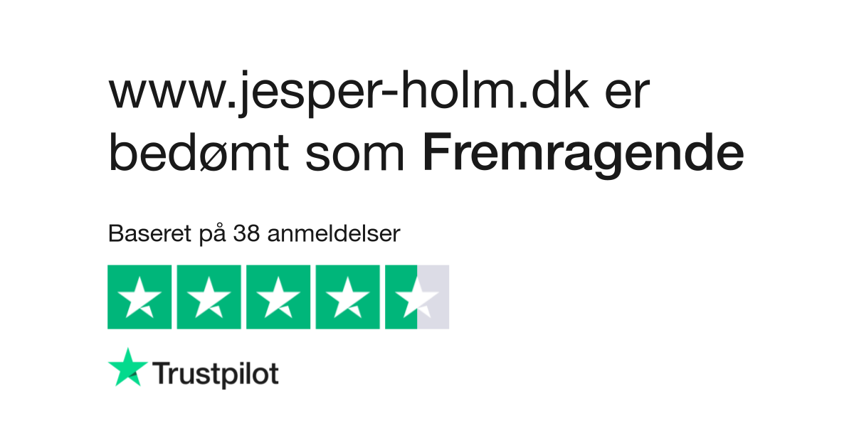 Anmeldelser af www.jesper-holm.dk Læs kundernes anmeldelser af www.jesper- holm.dk | 2 af 2