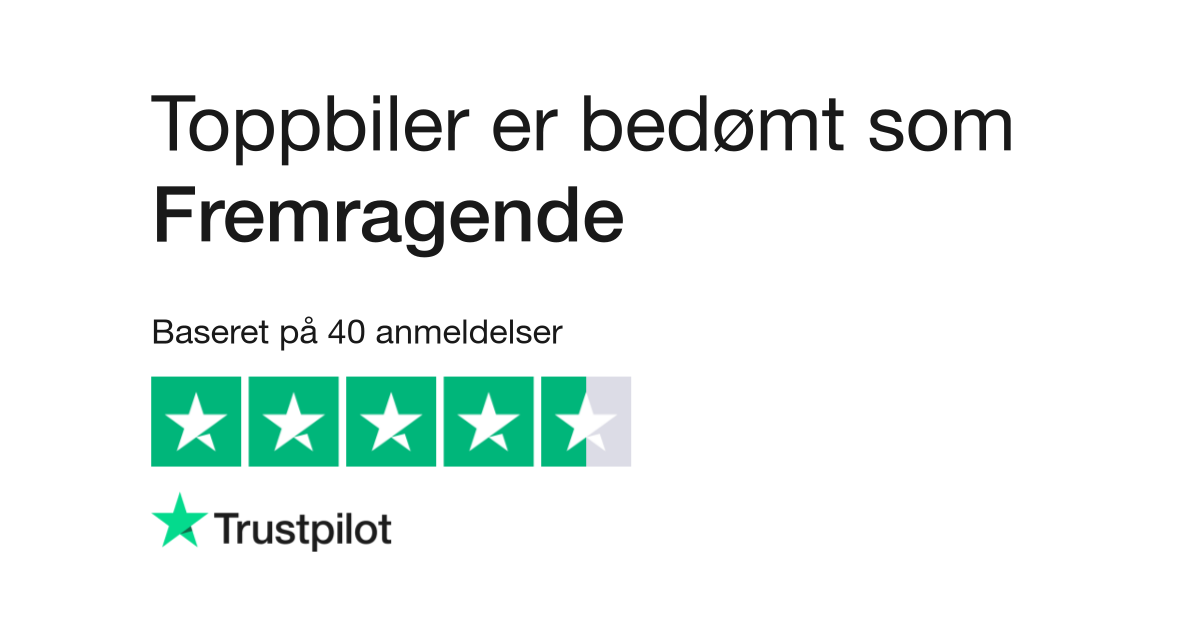Anmeldelser Toppbiler Læs anmeldelser af www.toppbiler.dk