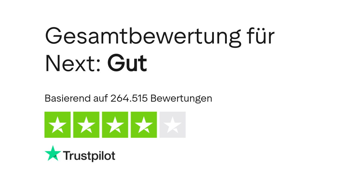 Bewertungen zu Next | Lesen Sie Kundenbewertungen zu www.next.co.uk