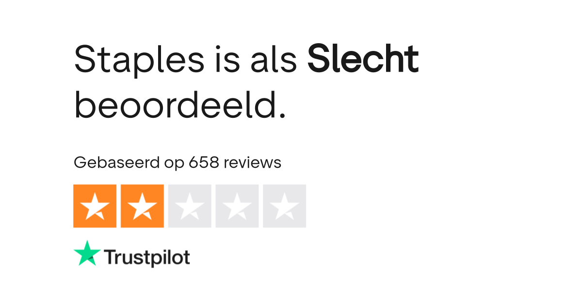 Staples reviews Bekijk consumentenreviews over