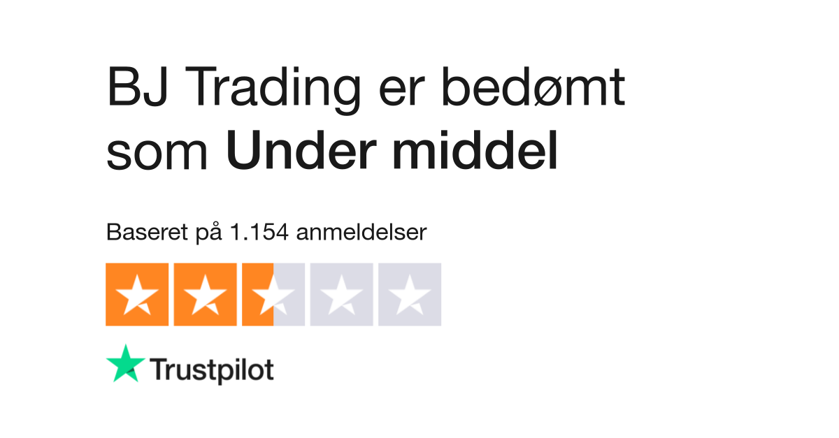 Anmeldelser BJ Trading | Læs kundernes anmeldelser af www.bj-trading.dk | 32 56