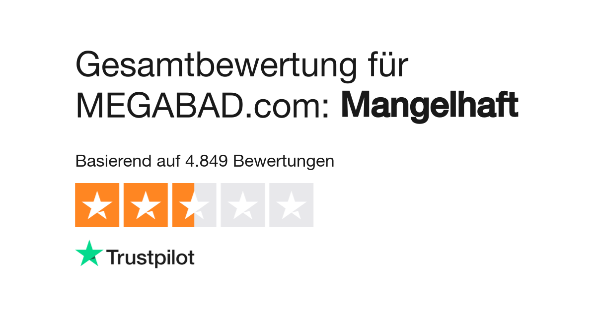 Bewertungen zu MEGABAD.com  Lesen Sie Kundenbewertungen zu www