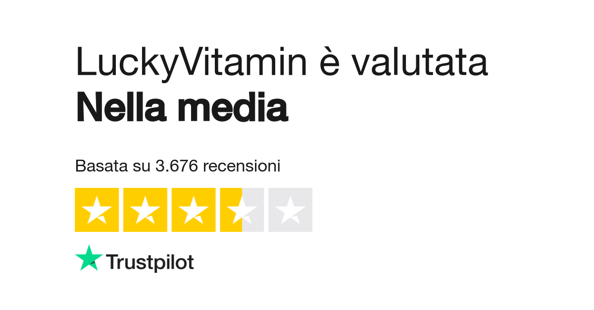 Luckyvitamin Com Leggi Le Recensioni Dei Servizi Di Www Luckyvitamin Com