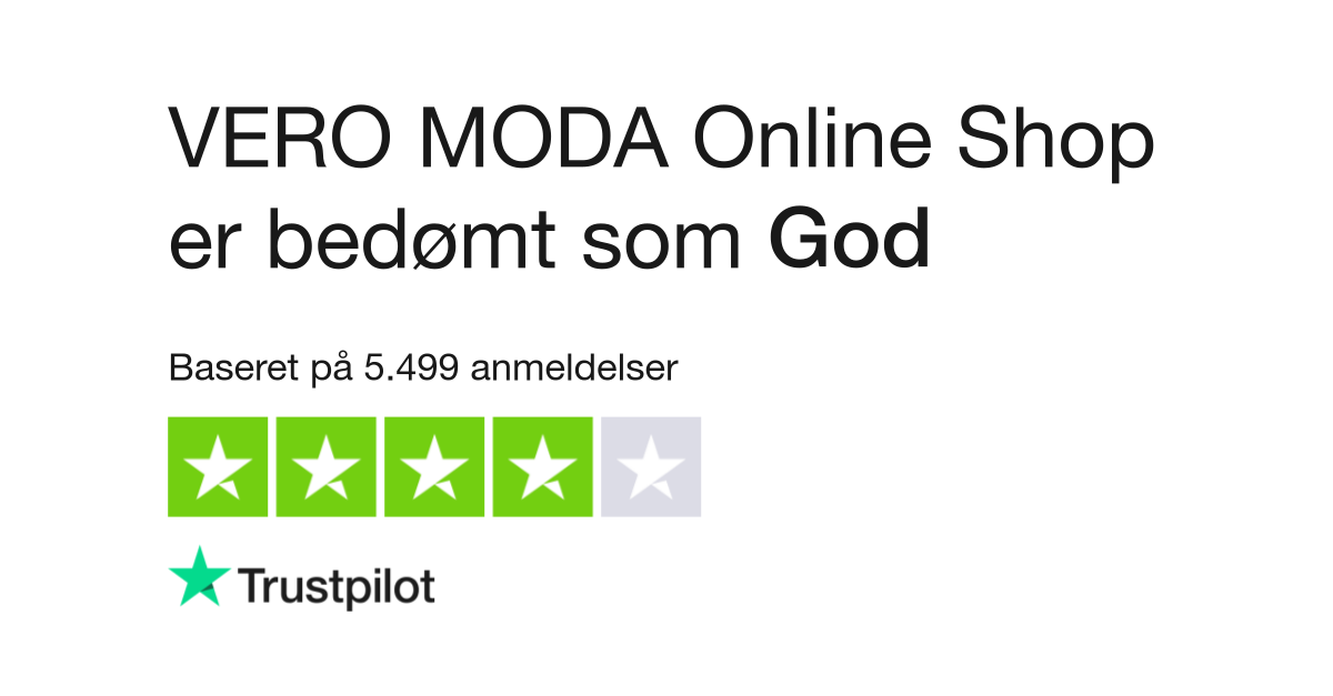 VERO MODA Online Shop Læs kundernes anmeldelser www. veromoda.com