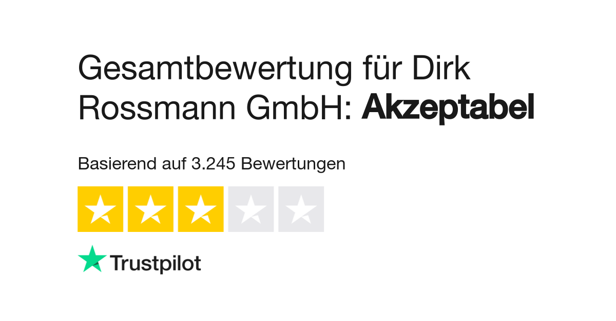 Bewertungen Zu Dirk Rossmann Gmbh Lesen Sie Kundenbewertungen Zu Www Rossmann De 3 Von 25