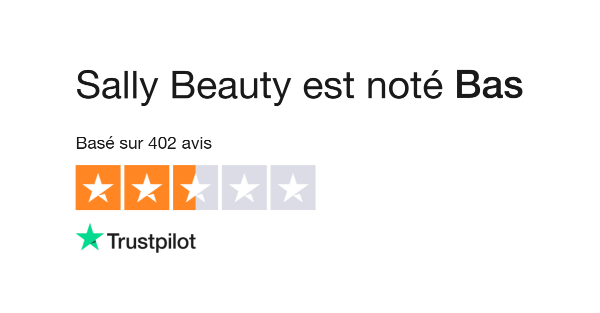 Avis De Sally Beauty Lisez Les Avis Clients De Www Sallybeauty Com