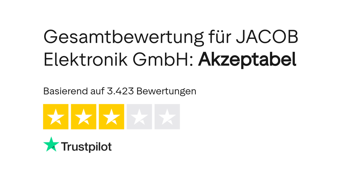 Bewertungen zu JACOB Elektronik GmbH | Lesen Sie Kundenbewertungen zu ...