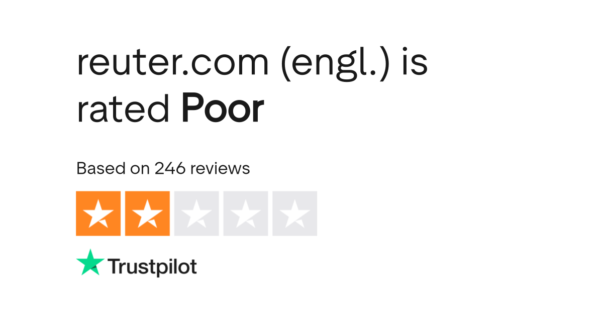 Reuter Com Engl Reviews Read Customer Service Reviews Of En Reuter De
