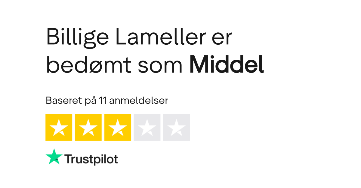 Billige lameller